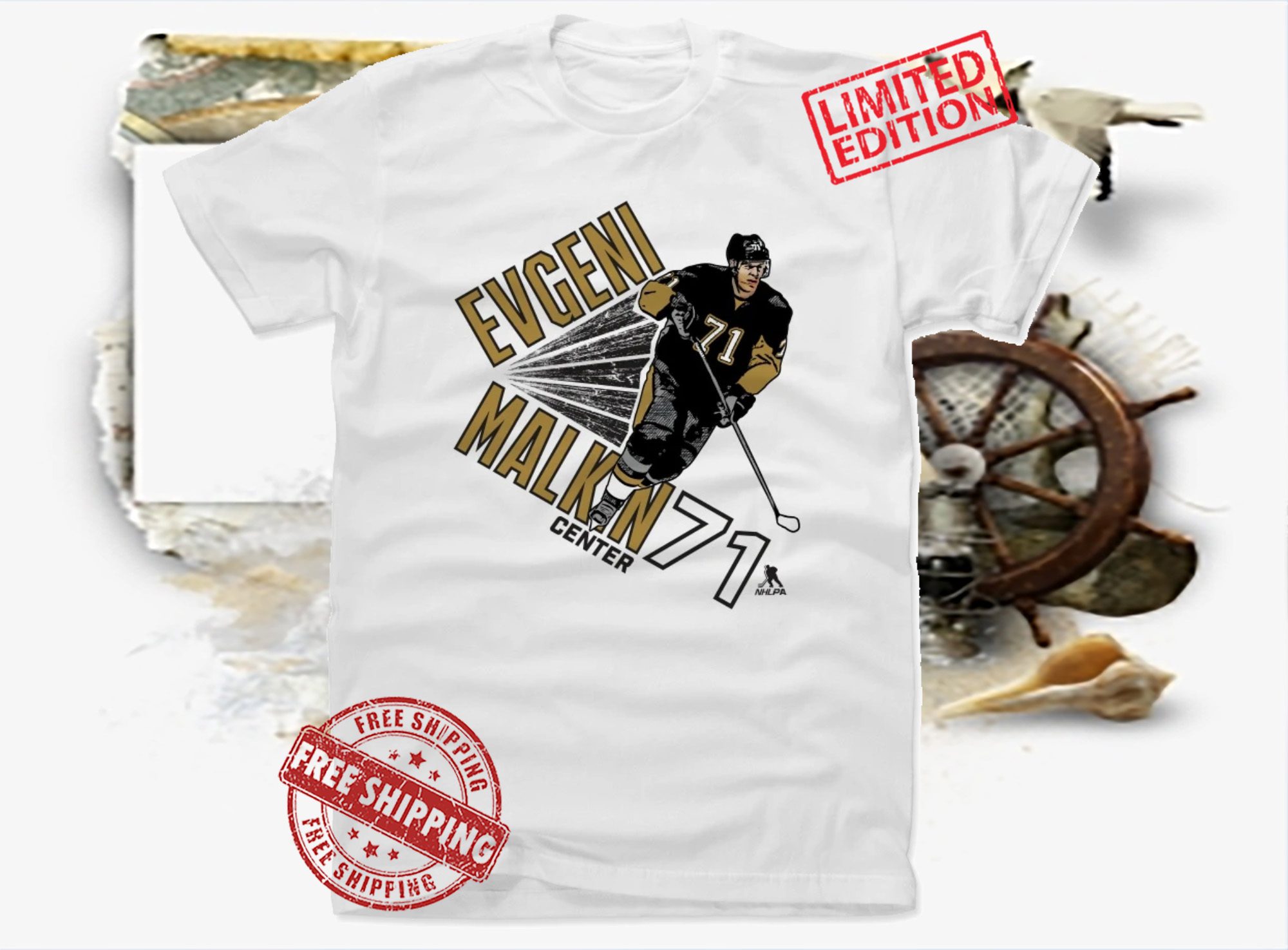 Evgeni Malkin 71 Center Pittsburgh Tshirt