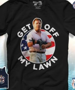 Get Off My Lawn American Flag American 4 Of July T-Shirt