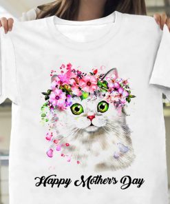 Happy Mother's Day Shirt, Cat Mom TShirt, Mother’s Day Gift, Mother’s Day Tee, Mother Shirt, Mother T-Shirt