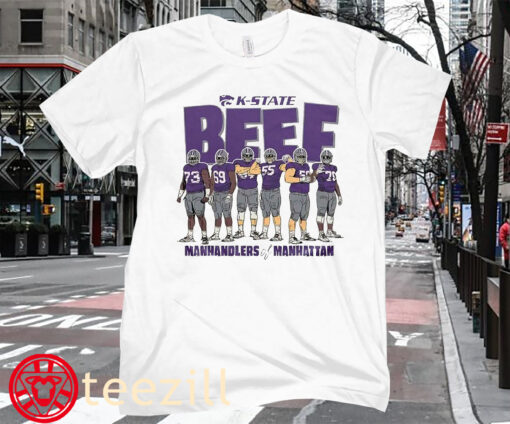 K-State Beef Offensive Line Manhandlers Of Tee Shirt