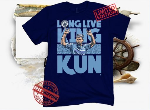 Long Live King Kun T-Shirt, Sergio Aguero's, Manchester City