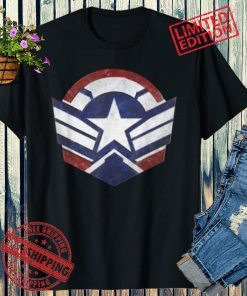 Marvel Falcon Winter Soldier Wings Shield Logo Flim Shirt