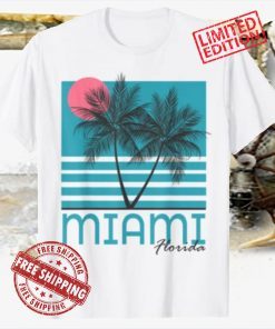 Miami Beach Florida T-Shirt Palm Trees Souvenirs