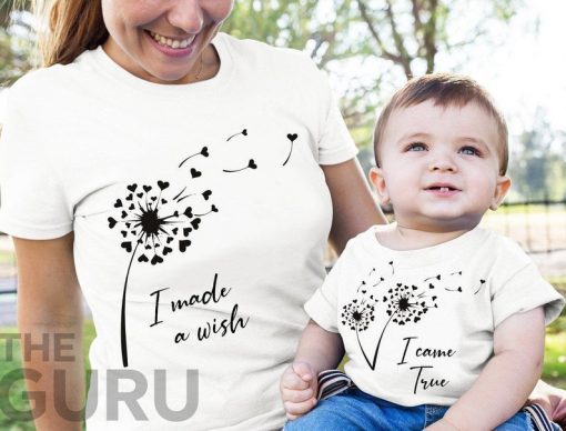 Mothers day shirt 2021,mothers day shirt,i made a wish,i came true shirt,mommy and me outfits,mommy and baby matching outfits,new mom gift