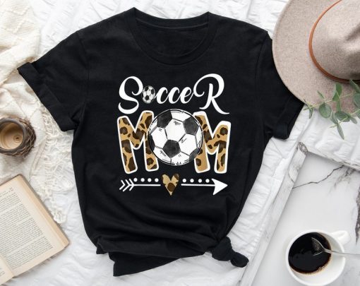 Soccer Mom Leopard Shirt, Funny Soccer Mom Shirt, Mother's Day 2021 Shirt, Soccer Mom Shirt, Football Shirt, Mom Leopard Headband Shirt
