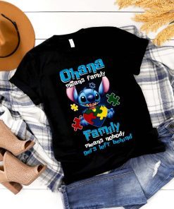 Stitch Autism Ohana Means Family Autism Awareness shirt, Stitch Autism shirt, Autism Puzzle shirt, Gift For Autism, Movie Lover Shirt