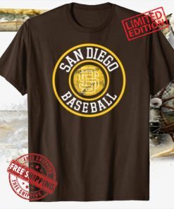 Vintage San Diego SD Badge Game Day Padre Gift T-Shirt Shirts
