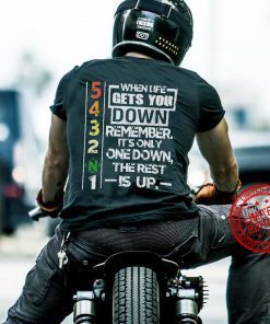 When Life Gets You Down Remember It’s Only One Down The Rest Is Up Men's Kids Gift T-Shirt