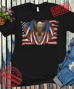 American Flag Patriotic Eagle Vintage Shirt , USA Pride Gifts, Independence Day, Veterans Day, Memorial Day Shirt