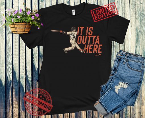 Buster Posey It Is Outta Here Baseball Shirts