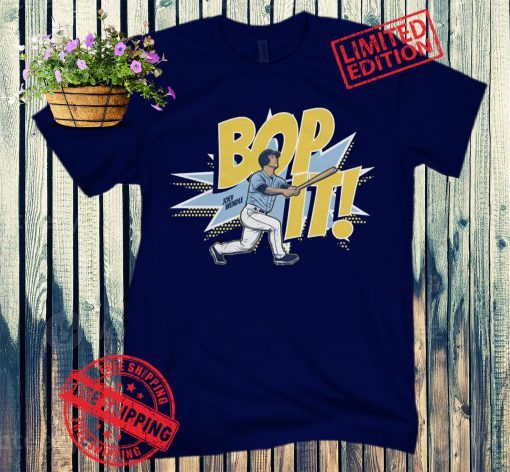 Joey Wendle Bop It T-Shirt Baseball Tampa Bay