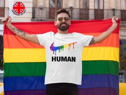 LGBT Flag Shirt, Human Pride Shirt, Gay Pride Flag Shirt, Bisexual Shirt, LGBT Sweatshirt, Lesbian T-Shirts, Rainbow Flag Shirt, Queer Shirts