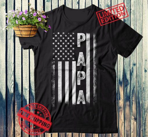 Papa Shirt American Flag US Papa Father's Day Gift Idea, Father's Day gift Ideas Bestseller