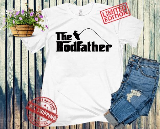 The Rodfather T-Shirt, Fathers Day Gift, New Dad Fishing Gift T-Shirt