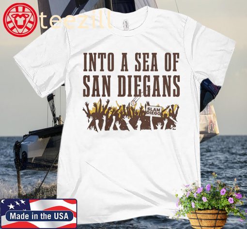 Into a Sea of San Diegans, Diego Baseball Premium Shirt
