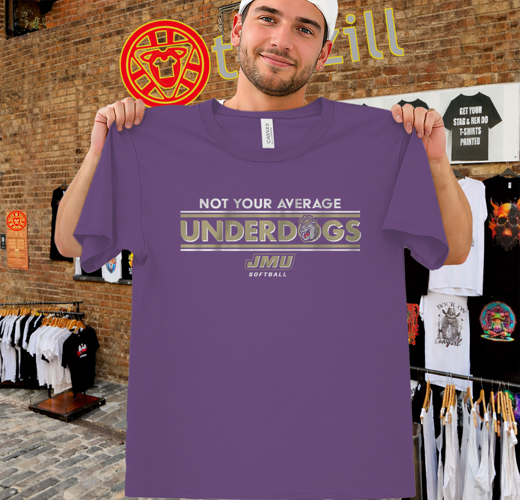 JMU - Not Your Average Underdogs Official Tee Shirt men-unisex