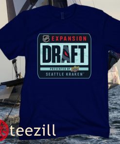 Seattle Kraken Fanatics Branded Navy 2021 NHL Expansion Draft Logo Premium T-Shirt