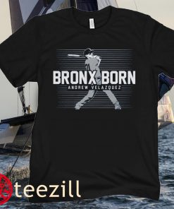 Born Bronx Andrew Velazquez New York Baseball T-Shirt