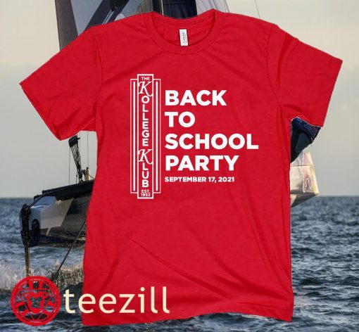 BACK TO SCHOOL PARTY 2021 TEE SHIRT