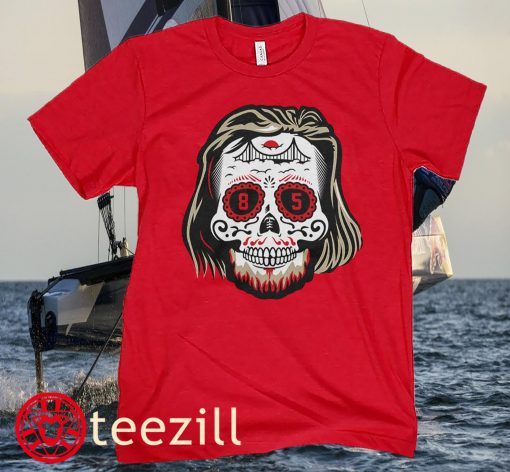 George Kittle Sugar Skull Halloween Tee Shirt San Francisco 49ers