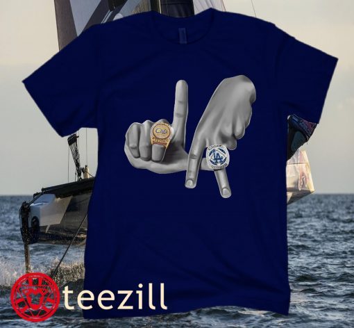 Los Angeles Dodgers Hands x Rings Tee Shirts