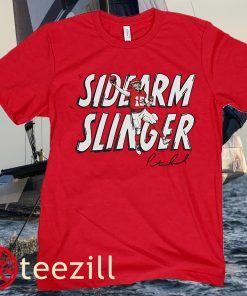 Patrick Mahomes Sidearm Slinger Football T-Shirt