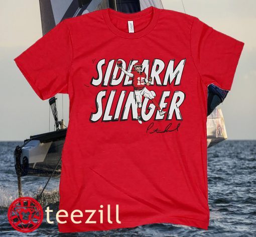 Patrick Mahomes Sidearm Slinger Football T-Shirt
