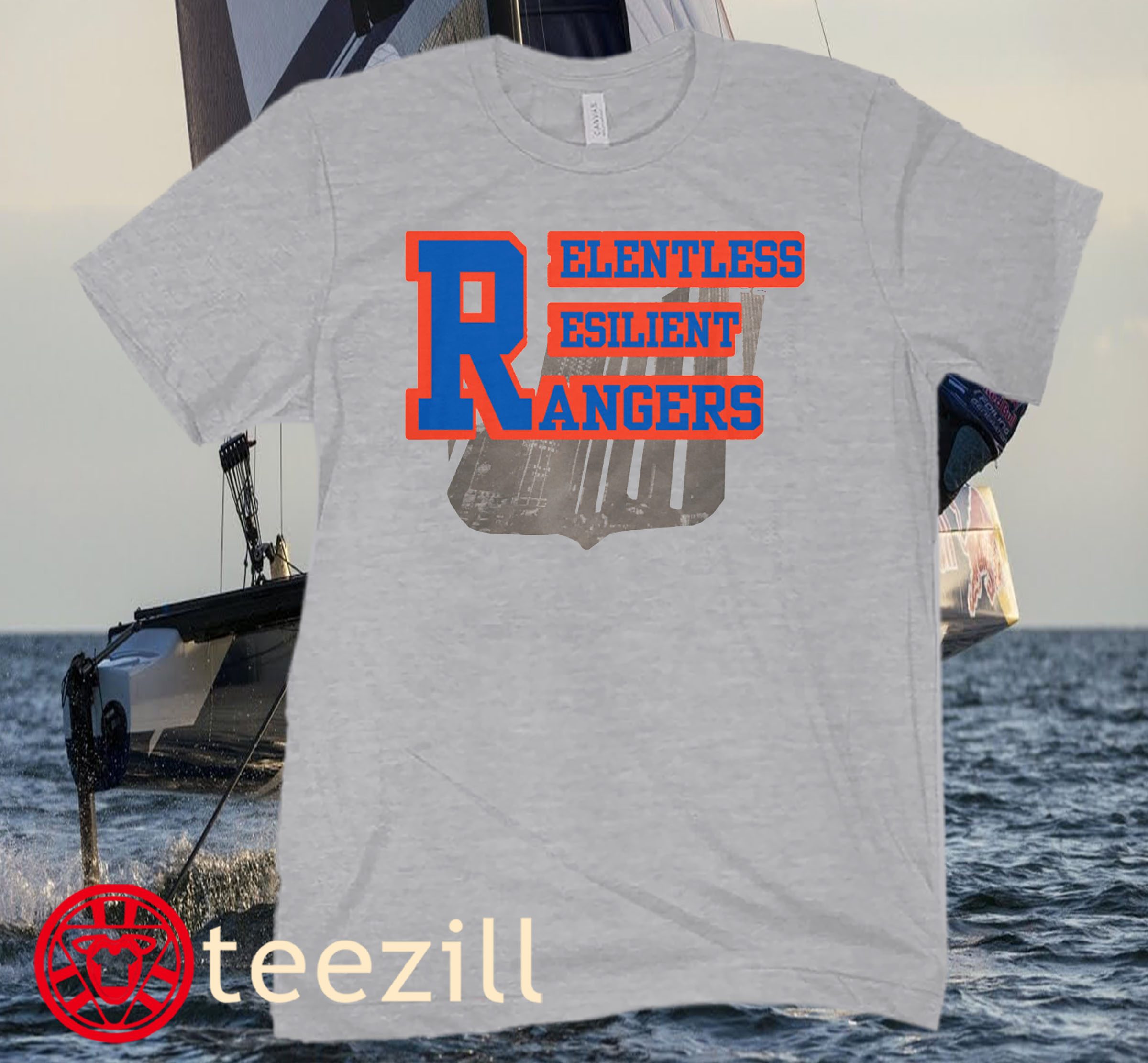 Relentless Resilient Rangers T-Shirt New York Rangers - Image 2