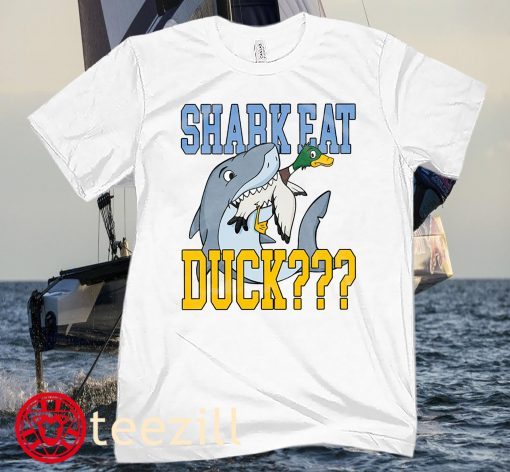 SHARK EAT DUCK WHITE SHIRT