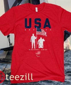 TEAM USA, MELISSA STOCKWELL AND CHUCK AOKI FLAG BEARERS T-SHIRT