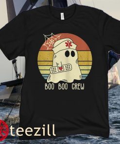 Boo Boo Crew Nurse Shirt Funny Ghost Women Halloween Nurse Unisex T-Shirt