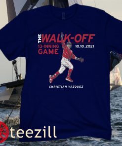 Christian Vázquez The Walk-Off Boston Red Sox Baseball Tee Shirt