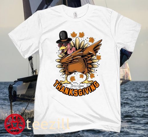 Happy Thanksgiving 2021 Thanksgiving Turkey Dabbing Gift Shirt