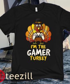 I'm The Gamer Turkey Shirt, Family Thanksgiving 2021 Shirt, Autumn Fall T-Shirt, Game Lovers Shirts
