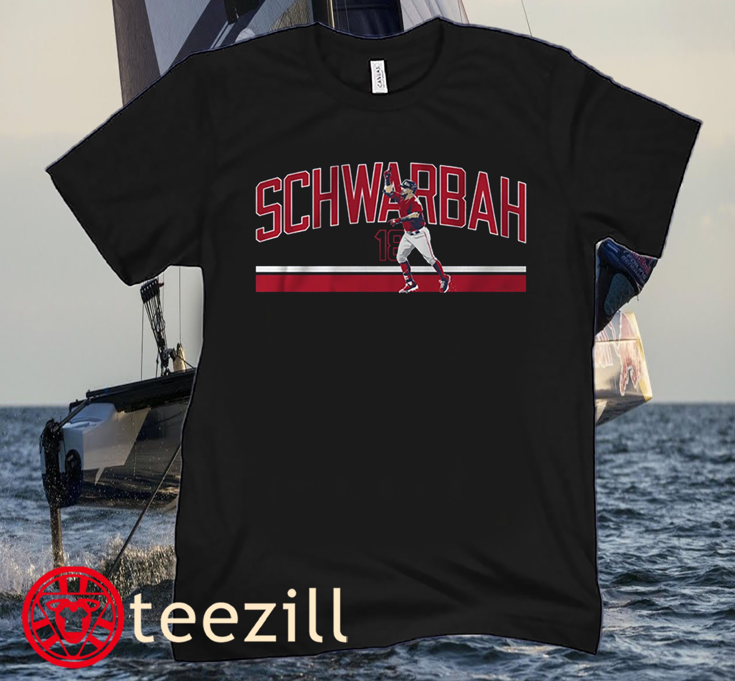 Kyle Schwarber- Schwarber Shirt Boston Red Sox Baseball - Image 2