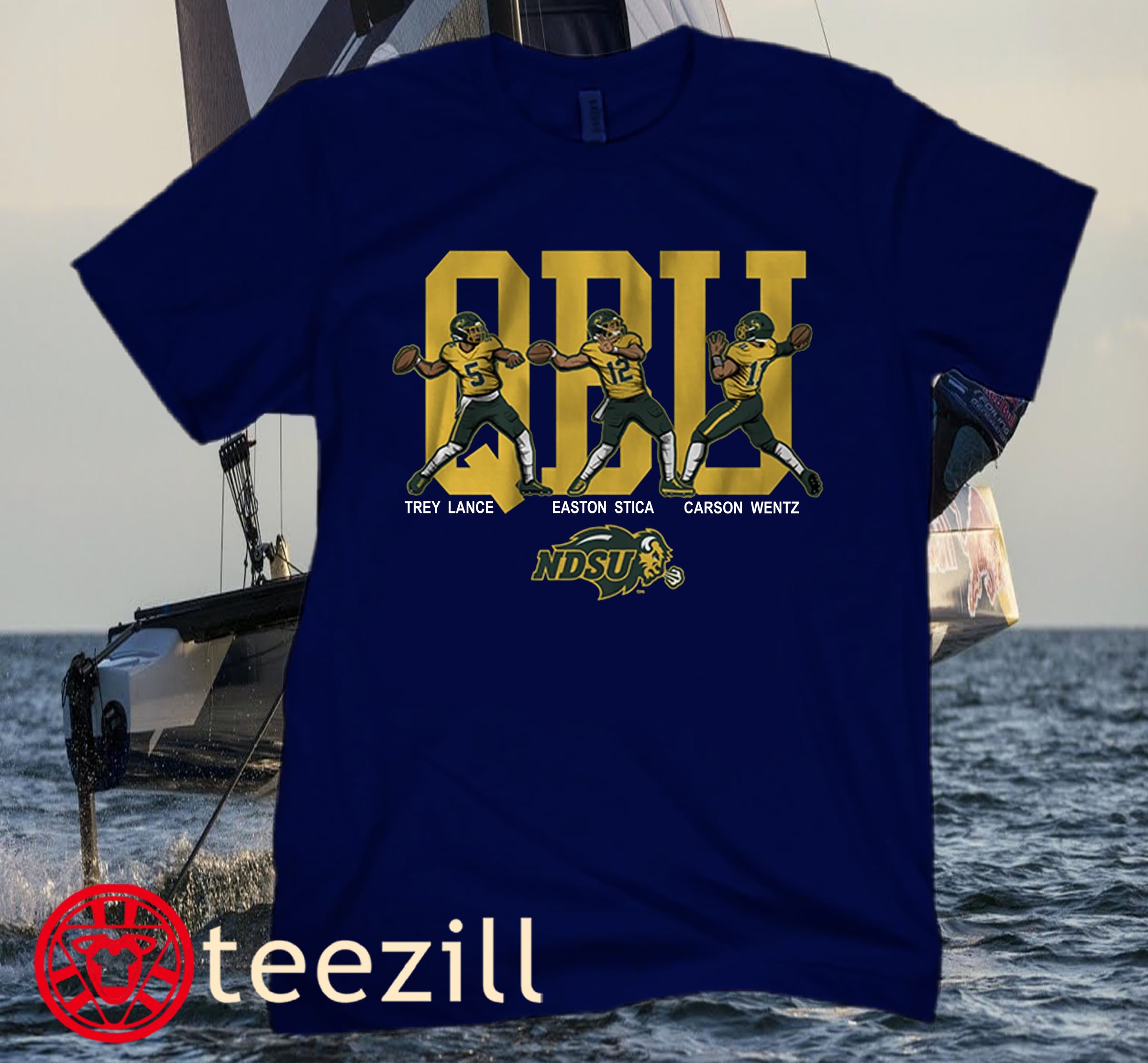 NDSU QB LEGENDS TEE SHIRT NORTH DAKOTA