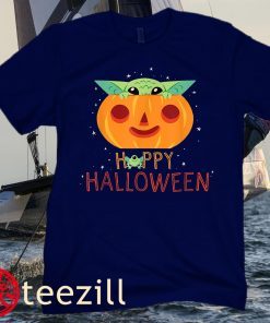 Star Wars The Mandalorian Grogu Happy Halloween Classic T-Shirt