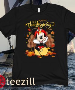 Thanksgiving Mickey and Minnie Tee Shirt, Happy Thankful 2021 Gobble Shirt