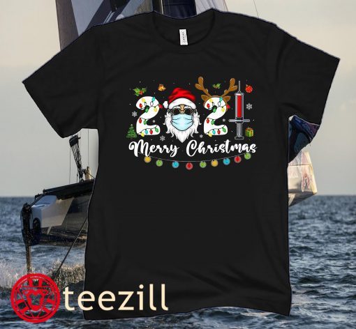 2021 Merry Christmas Pajama Family Men Kids Tee Shirt
