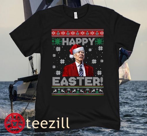 American Joe Biden Happy Easter Ugly Christmas Sweater T-Shirt