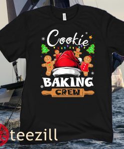 Cookie Baking Crew Christmas Shirt Funny Gingerbread Girls Xmas Tee Shirt