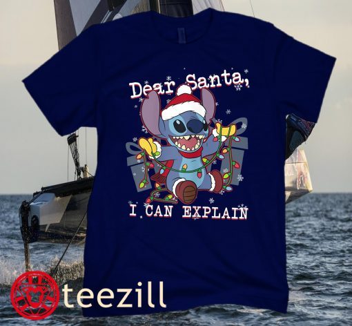 Disney Lilo & Stitch Christmas Dear Santa, I Can Explain Happy Christmas Men Shirt