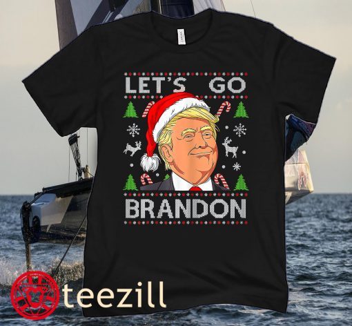 Funny Let's Go Brandon Trump American Ugly Christmas Sweater T-Shirt