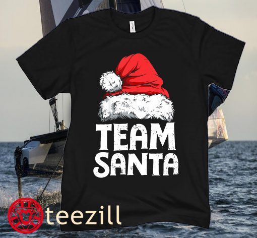 Team Santa Christmas Squad Family Matching Pajamas Boys Men Kids T-Shirt
