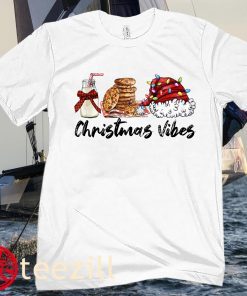 Women's Christmas Vibes Cute Christmas Tees, Christmas Shirts, Christmas Tees for Women Xmas Shirt