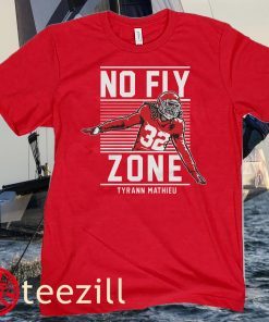 32 Tyrann Mathieu- No Fly Zone Tee Shirt