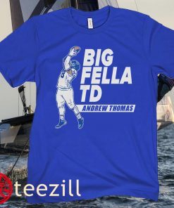 Andrew Thomas Big Fella TD New York Football Tee Shirt