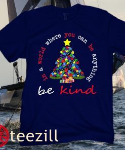 Autism Awareness Christmas Be Kind Kindness Xmas Pajama Family Classic Shirt