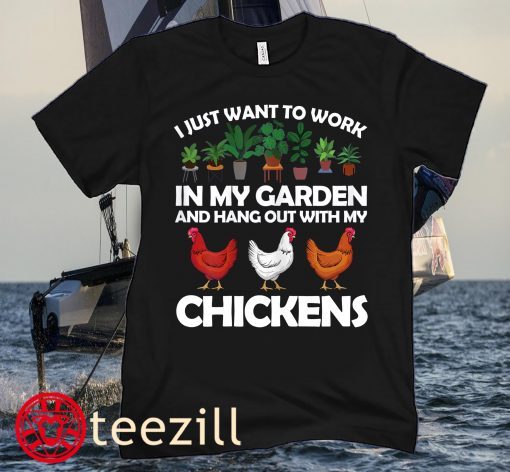 Chicken For Men Women Gardening Chicken Lovers Garden Family T-Shirt