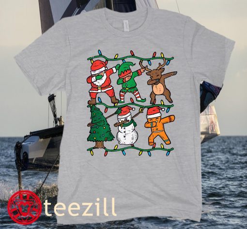 Dabbing Santa Elf Reindeer Dab Xmas PJs Xmas Men Hoodies Women's Shirt